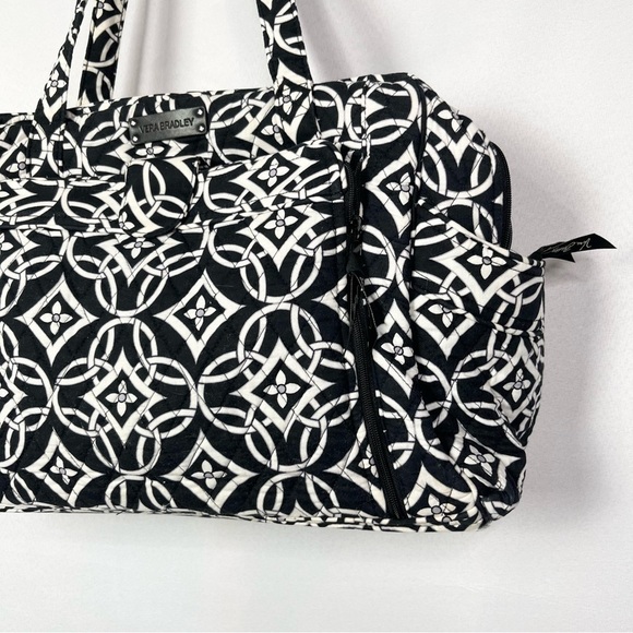 Vera Bradley Black & White Concerto Stroll Around Diaper Bag - Picture 7 of 11
